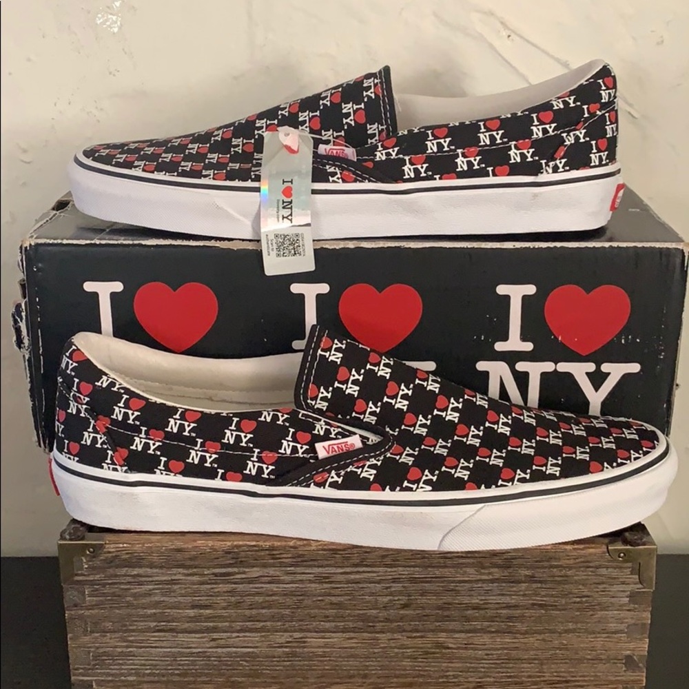 Vans I Love NY Classic Slip On Men’s Size 10.5